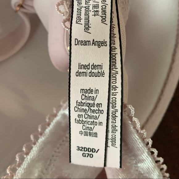 Victoria's Secret Blush Pink Velvet/Lace Bra NWOT - Picture 11 of 11